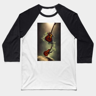 Acoustic Guitar Tree Of Life Guitar Player Nature Guitarist Baseball T-Shirt